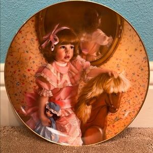 “Amy’s Magic Horse” Vintage 1983 Reco Collectors Plate by Sandra Kuck